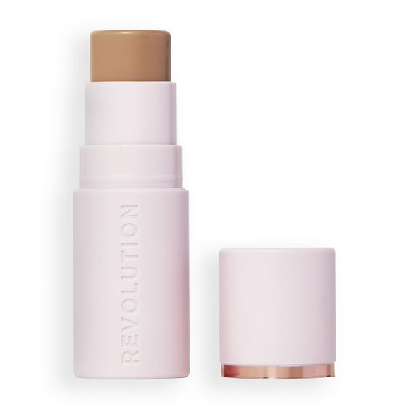 Revolution, Stick Bronzant pour la Peau, Couleur Modulable pour Joues, Yeux et Lèvres, Formule Crème à Poudre, Vegan et Sans Cruauté, Sable Clair, 0.15oz