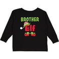 thumbnail image 3 of Inktastic Christmas Brother Elf Boys Long Sleeve Toddler T-Shirt, 3 of 5