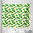 thumbnail image 1 of Island Tapestry, Pattern with Hand Drawn Cartoon Style Banana Fruits and Green Leaves Tropical Jungle, Fabric Wall Hanging Decor for Bedroom Living Room Dorm, 5 Sizes, Multicolor, by Ambesonne, 1 of 1
