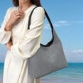 thumbnail image 2 of Women Straw Shoulder Bag, Large Capacity Woven Underarm Tote Handbag for Beach Vacation Travel Daily Commute, 2 of 6