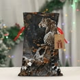 thumbnail image 4 of Fuzoiu Leopard On Tree Branch Print Christmas Gift Bag,Burlap Gift Bag with Drawstring Closure & Hang Tag,Perfect for Holidays, Birthdays, and Special Occasions-Small, 4 of 7