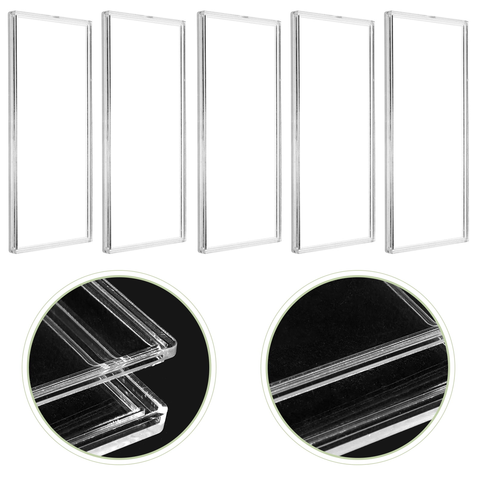 Pungan banknotes holder 10 Clear Plastic Dollar Bill Sleeves for Currency and Stamp Collecting,6.42"X3.27"X0.24"