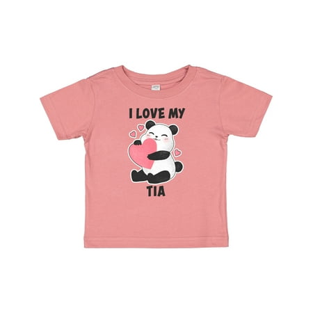 

Inktastic I Love My Tia with Panda Illustration Gift Baby Boy or Baby Girl T-Shirt