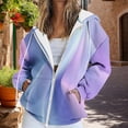 thumbnail image 2 of Bovemsi Sweatshirt for Women Zip Activewear Jacket Coat Printed Fall Outwear With Pockets Zip Up Hoodie, 2 of 7