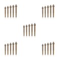 thumbnail image 3 of Speravity 5 piezas de brocas de perforación, abridor de agujeros para azulejos, aleación dura, punzonado DIY, herramientas de construcción Triangular Cobre Tipo 1 5piezas Speravity CBP182012, 3 of 4