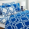 thumbnail image 6 of Dalisay 6 or 4 Piece Sheet Set Contemporary Ikat Medallion Print Pattern Design, 6 of 6