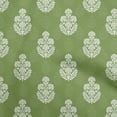 thumbnail image 1 of oneOone Velvet Green Fabric Asian Dabu Print Craft Projects Decor Fabric Printed By The Yard 58 Inch Wide, 1 of 4