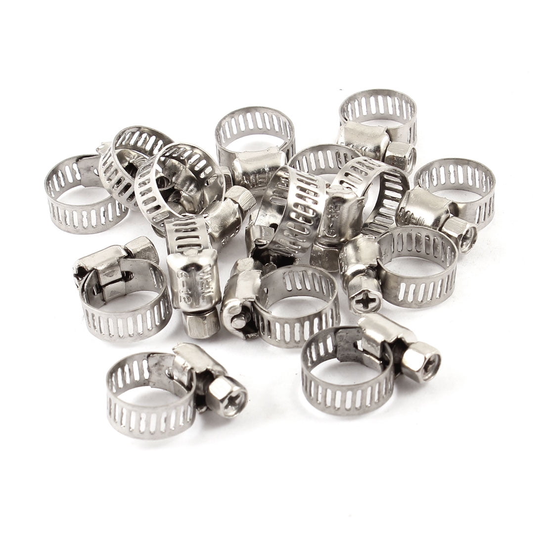 6-12mm Adjustable Stainless Steel Worm Gear Hose Clamps 