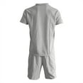 thumbnail image 4 of Stamzod Men Tracksuit 2 Piece Short Sleeve Button Up Shirts Shorts Jogging Suits Oversize Causal Business Outfit Sets, 4 of 5