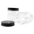thumbnail image 3 of Frascos de plástico Novelinks de 240 ml con tapas negras sin BPA (paquete de 32), 3 of 7