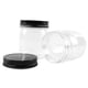 thumbnail image 3 of Frascos de plástico novelinks de 250 ml con tapas negras sin BPA (paquete de 16), 3 of 7