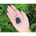 thumbnail image 4 of Natural Black Tourmaline Key Chain, Raw Tourmaline Log Keychain, Crystal Keyring, 4 of 7