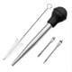 thumbnail image 2 of Baster de Carne, Utensilio de Cocina, Inyector de Alimentos, Jeringa para Marinados con Bulbo de Silicona, Cilindro de Acero Inoxidable para Pavo, Carne de Res, Cerdo, Pollo para Asar, Barbacoa, 28ml, 2 of 9