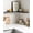 D. Grey - Industrial Edge Style, variant on Grey Floating Wall Shelves Set of 3, 22.5 Inch Wood Shelves with Hidden Metal Brackets, Wall Mounted Storage for Bedroom, Living Room, Kitchen, Holds 22LBS