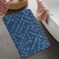 thumbnail image 2 of Math Equations Physics Diagrams Blue Pattern Bathroom Rugs Mat,Non Slip Microfiber Bathroom Rug,Rubber Backing,Soft Bathroom Mats for Bathroom Floor,Tub and Shower,20x32in(50x80cm), 2 of 5