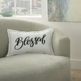 thumbnail image 4 of Nourison Kathy Ireland Pillow White Decorative Throw Pillow , 12"X20", 4 of 5