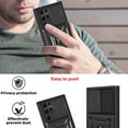 thumbnail image 6 of SOATUTO For Samsung S22 Ultra Phone Case Military Grade Drop Rugged Cover with Camera Slide Anti-Scratch Protective 360° Rotate Kickstand Shockproof Case for Samsung Galaxy S22 Ultra 6.8 inch - Black, 6 of 7