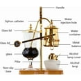 thumbnail image 7 of Miumaeov  Siphon Coffee Maker Kit, 400ML/13.5Oz Belgian/Belgium Family Balance Syphon Coffee & Tea Brewer Elegant Double Ridged Fulcrum with Tee Handle, 7 of 7