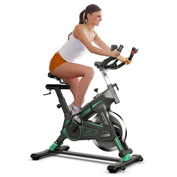 Gymax Stationary Exercise Bike Cycling Bike W/33Lbs Flywheel Home Fitness Gym Cardio