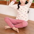 thumbnail image 6 of Hessimy Toddler Boys Girls Spring Summer Cozy 2Pcs Long Sleeve Soft Warm Sleepwear Pajamas Tops Pants Set(Pink,3-4 Years), 6 of 7