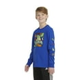 thumbnail image 4 of Boys 8-20 adidas Smiley Graphic Long Sleeve Tee Color: Royal Blue Heather Size: LARGE, 4 of 4