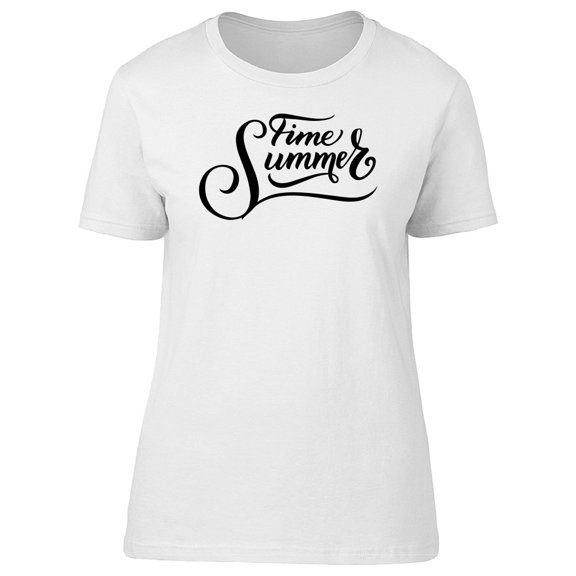 Time Summer, Cool Swirl Quote Tee Women's -Image by Shutterstock