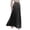 Black, variant on Women's High Waist Satin Maxi Skirt, Elegant Pleated A-Line Long Skirt with Elastic Waistband, Flowy Casual Midi Skirt for Daily Outings, Dates and Holiday Parties Beige L