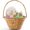 Natural, variant on Best Choice Products Easter Basket, Small Woven Easter Basket for Kids w/ Collapsible Handle, Tapered Shape - White