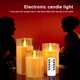 thumbnail image 5 of Velas sin llama LED Velas LED con efecto 3D Vela de vidrio con efecto de mecha móvil Likrtyny Lamparas Hogar Multifuncional, 5 of 9