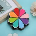 thumbnail image 4 of 8 Colors Petal Inkpad Petal Shape Water-Based DIY Hand  Printing Pad For Ordinary Paper, 4 of 8