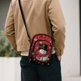 thumbnail image 4 of CHAQLIN Snowman Cell Phone Crossbody Bags with Adjustable Strap Zipper Closure Small Crossbody Wallet for Hiking, Polyester Sling Bag, 4 of 8