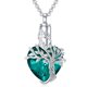 thumbnail image 1 of Colgante de acero inoxidable con gema de amor, árbol de la vida, corazón de melocotón, urna conmemorativa, botella de perfume para mascotas familiares, 1 of 6