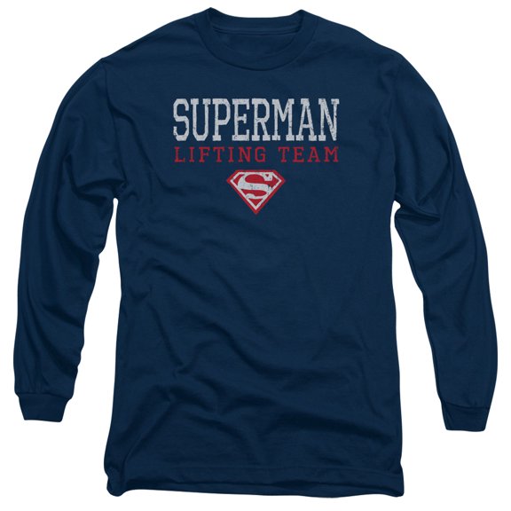 Superman - Lifting Team - Long Sleeve Shirt - XXX-Large
