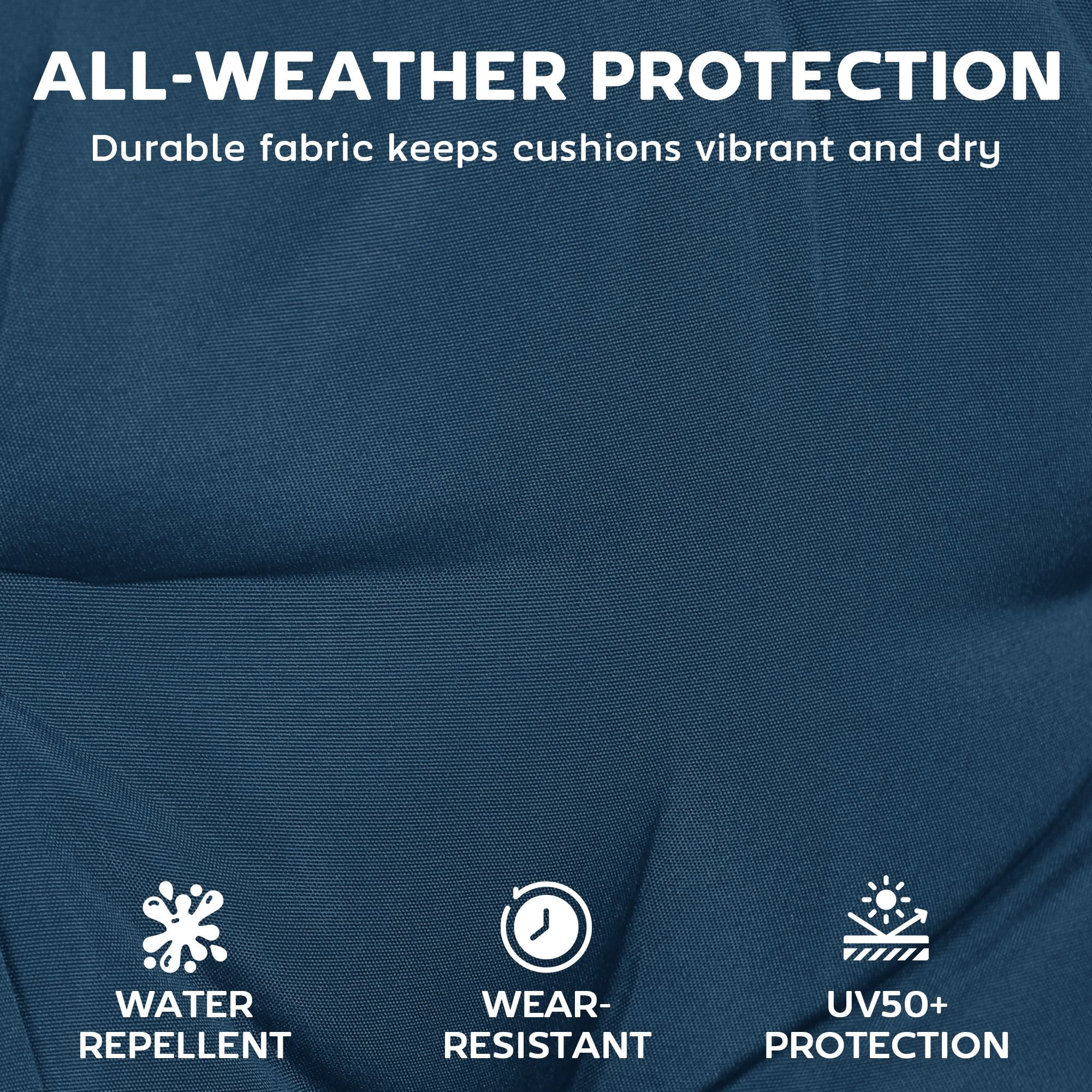 Alvantor Chaise Lounge Cushion 4" Lounge Chair Cushion for Outdoor Patio 26" x 80 ", Navy Blue