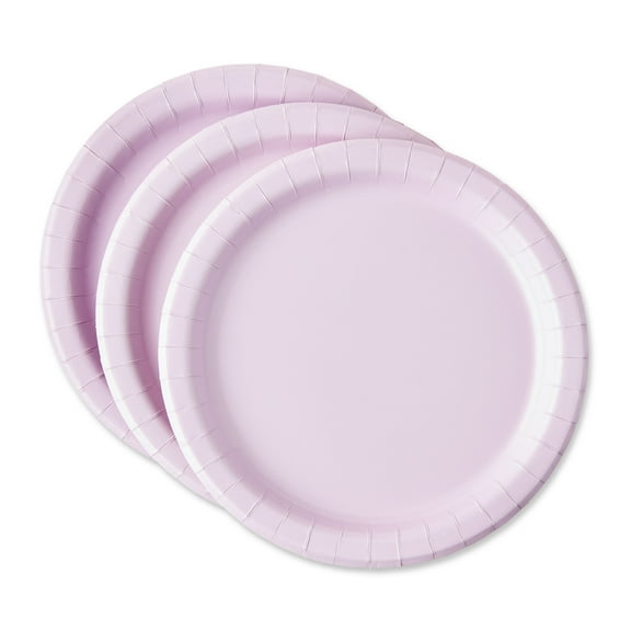Disposable Paper Plates, 9", Lilac, 20 Count, by Way To Celebrate
