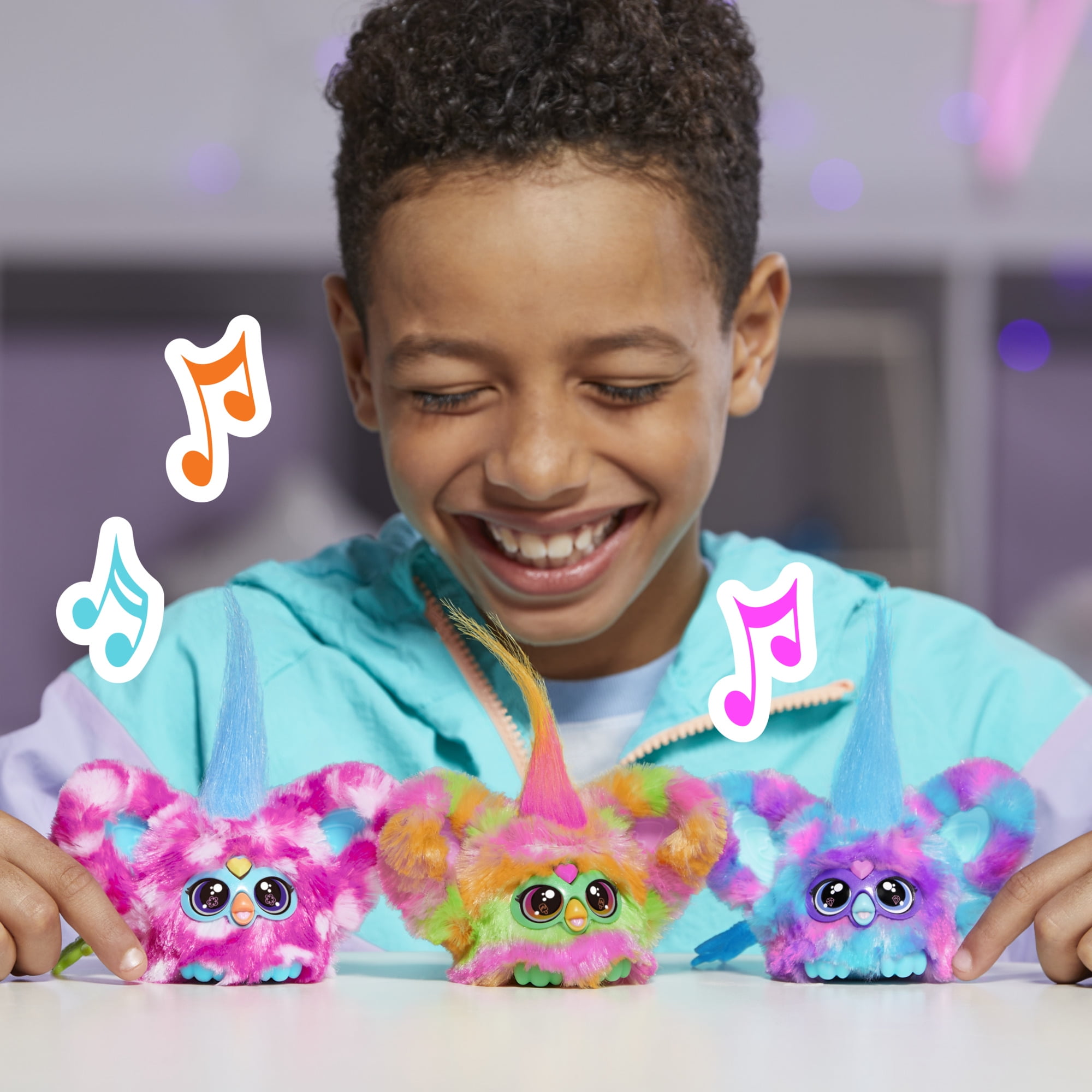 Furby Hasbro Furblets Luv-Lee - Peluche Elettronico Musicale K-pop Con Clip Portachiavi Per Bambini - Foto 12