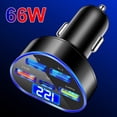 thumbnail image 4 of DQrwqpou PD66W 5 Puertos USB Cargador Coche Cargador Rápido para IPhone 15 14, 4 of 9