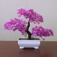 thumbnail image 1 of Billuyoard Nuevas plantas artificiales bonsái, árbol pequeño, plantas en maceta, flores falsas en maceta Decoración flor de loto yunsong, 1 of 2