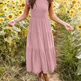 thumbnail image 1 of Vestido De Capas Sólidas  Vestido Informal Para Primavera Y Verano  Ropa De Mujer, 1 of 7