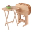 thumbnail image 4 of Lucca 4 Tables à Collation avec Support de Rangement en Fini Naturel, 4 of 8