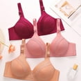 thumbnail image 4 of ZJXFGS Women's Push-Up Bras Women's Wire-Free Bras Womens No Underwire Bras Plus Size Bra Comfort Soft Bras Supportive Bralettes Cute Breathable Padded Bras For Women Wine 40B, 4 of 8