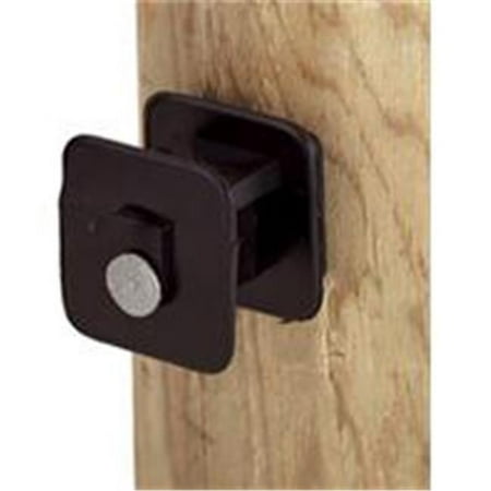BLACK WIDOW INSULATOR FOR WOOD POST BLACK 25 PACK