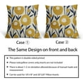 thumbnail image 6 of Navy Blue Yellow Floral Pillow Covers 20x20 Set of 2 Spring Boho Rustic Art Flower Decorative Throw Pillow Cases Outdoor Farmhouse Decor for Sofa Couch Bed, 6 of 6