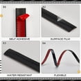 thumbnail image 5 of 16.4Ft x 0.7in Flexible Molding Trim Peel and Stick Black Self Adhesive Waterproof Wall Mirror Corner Round Edge Tile Trim Ceiling Countertop, 5 of 9