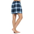 thumbnail image 5 of Ashford & Brooks Women's 2 Pack Soft Flannel Plaid Pajama Lounge Sleep Shorts Bottoms, 5 of 5