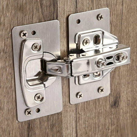 

Wharick Hinge Repair Plate Rust-Resistant Multi-Hole Easy Installation Stainless Steel Flat Fixing Brace Bracket with Mounting Screws for Cabinets Closets Wardrobes