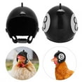 thumbnail image 4 of Chicken Helmet With Fixed Straps Hood Chicken Accessory For Conure Lovebird For Parakeet Cockatiels Black 8, 4 of 8