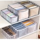 thumbnail image 5 of Organizador de ropa Contenedores Estuche Espacio portátil Ropa Sujetador Divisor Calcetines Pantalones Compartimento Caja Habitación Herramienta para el hogar Gris 2 piezas Methold HA009421-01, 5 of 6