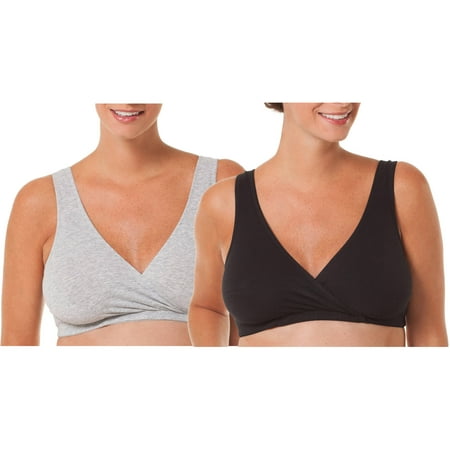 Loving Moments by Leading Lady Maternity Nursing Sleep Bra, 2-Pack