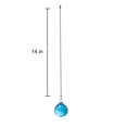 thumbnail image 4 of Crystal Ceiling Fan Pull Chains Pack of 2 40mm Blue Crystal Prism With 2 Free Pull Chain Extension Adjustable Length, 4 of 4